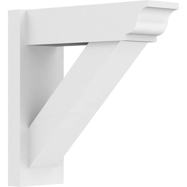 Ekena Millwork Traditional Architectural Grade PVC Outlooker with Traditional Ends, 7"W X 20"D X 20"H OUTP07X20X20TRA01 - main